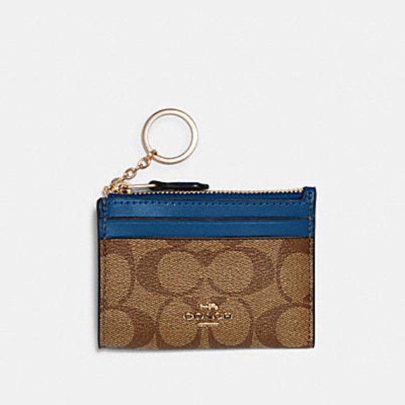 COACH MINI SKINNY ID CASE IN SIGNATURE CANVAS - Picture 4 of 4